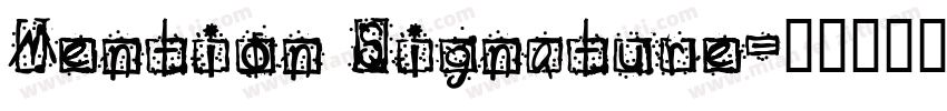 Mention Signature字体转换